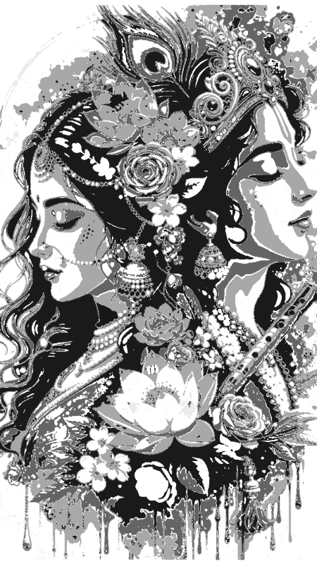 Radha Krishna Portrait