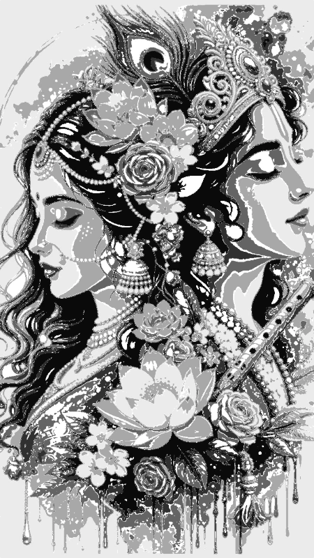 Radha Krishna Portrait
