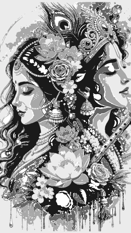 Radha Krishna Portrait