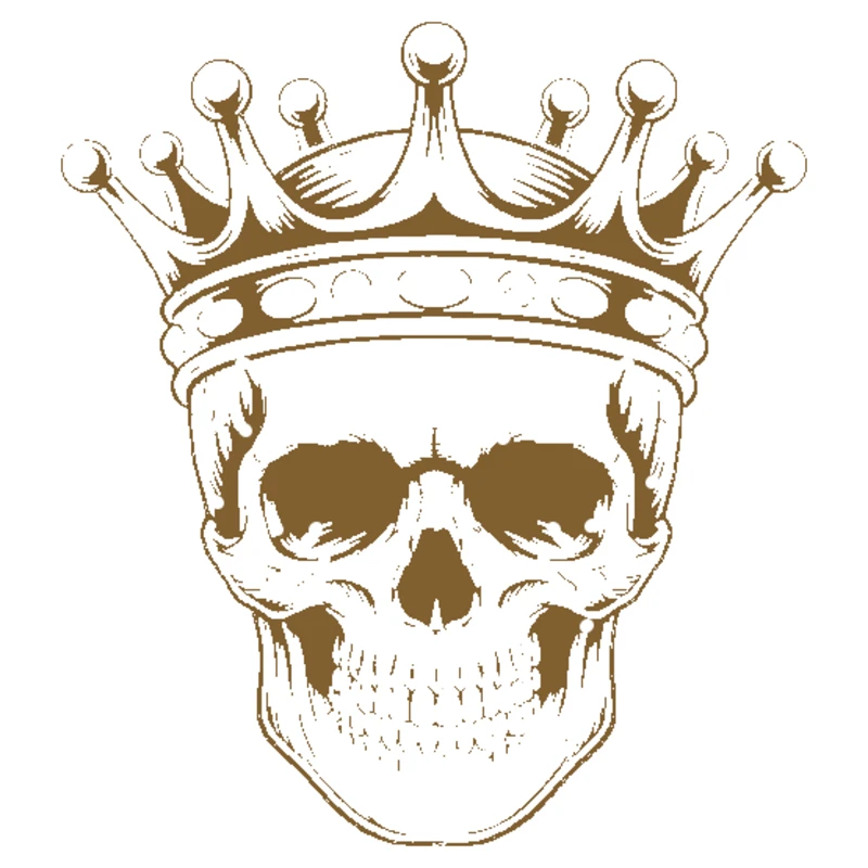 Skull with Crown - metal-stencil-maker stencil