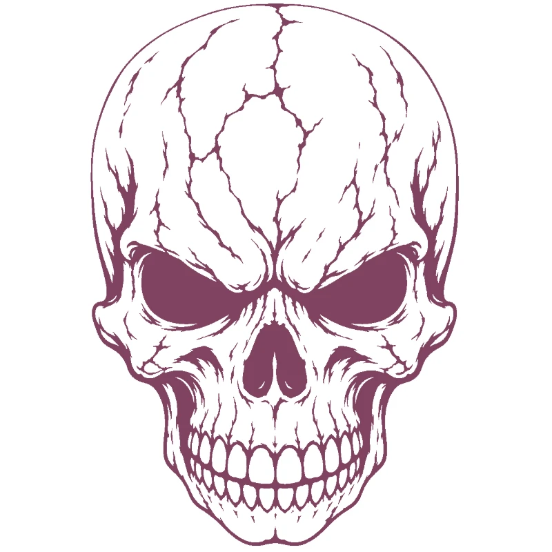 Cracked Skull - metal-stencil-maker stencil