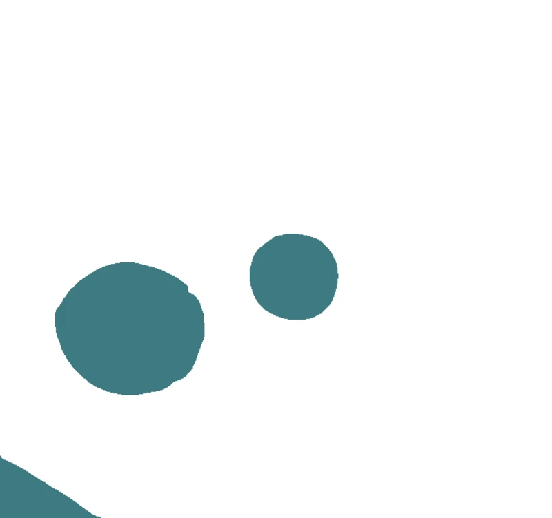 Abstract Teal Drops - abstract-stencil-maker stencil