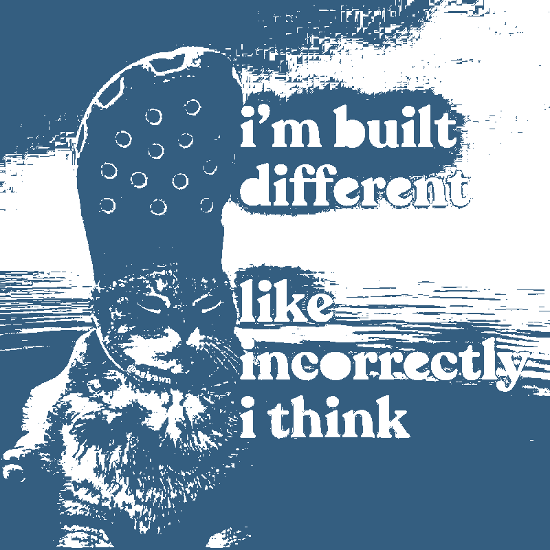 Cat with Croc Hat Meme - cat-stencil-maker stencil