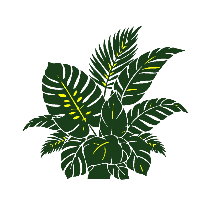 Monstera Leaf Stencil