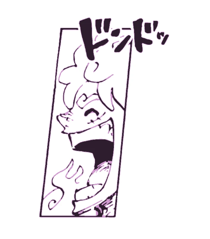 Luffy Gear 5 Laugh - one-piece-stencil-maker stencil