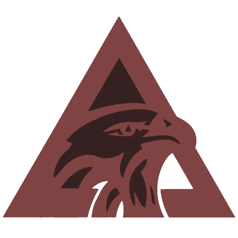 Eagle Head Triangle Logo - dxf-stencil-maker stencil