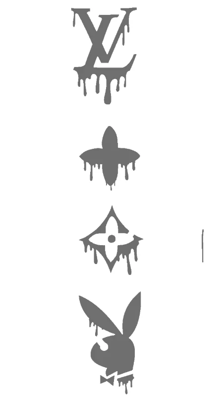 Dripping Louis Vuitton Playboy - stencil-maker-hindi stencil