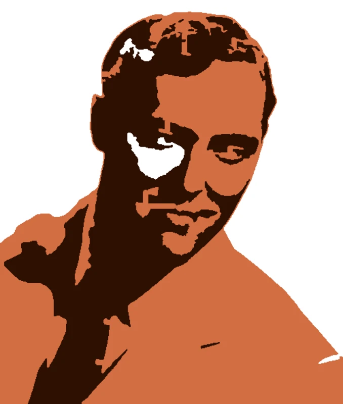 Humphrey Bogart Pop Art - pop-art-stencil-maker stencil
