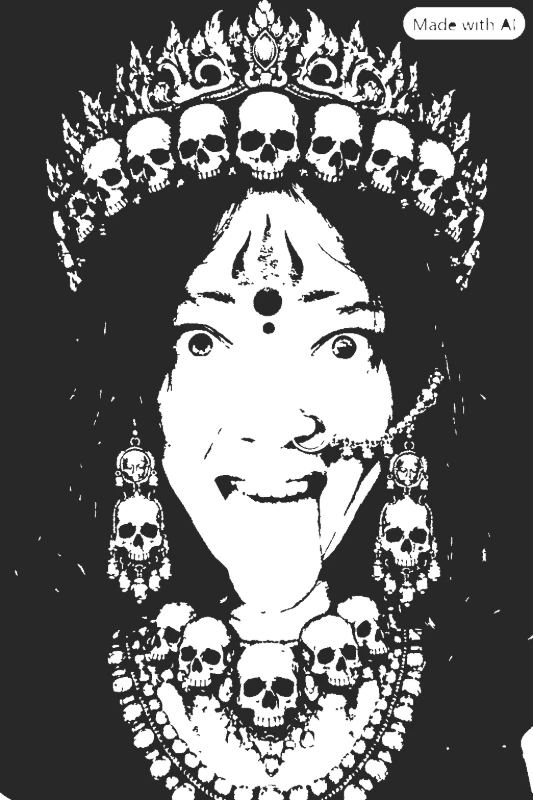 Kali Inspired Portrait - metal-stencil-maker stencil