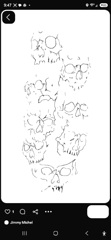 Melting Skull Pile - skull-stencil-maker stencil