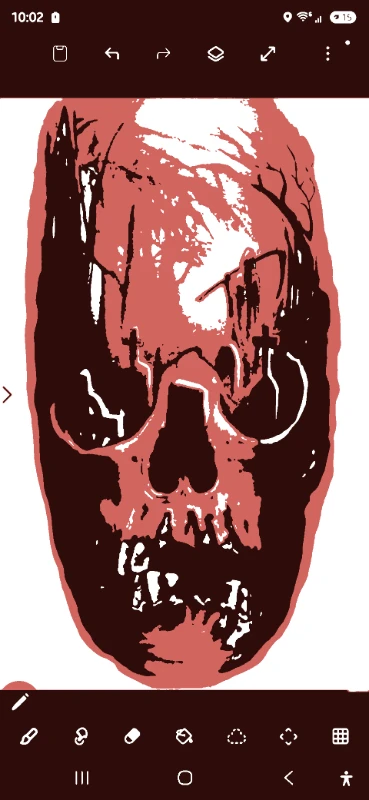 Grim Reaper Skull Graveyard - sanea-stencil-washm stencil