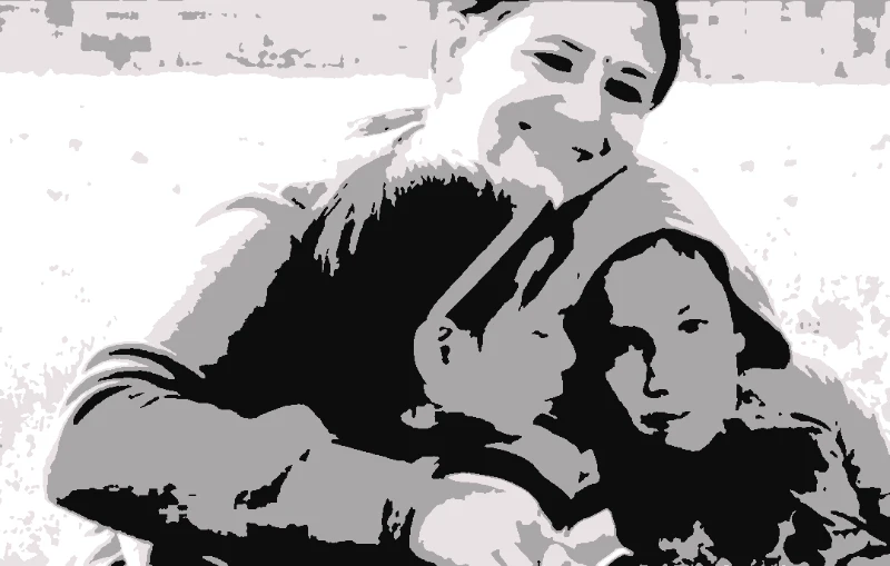 Indian Mother and Children