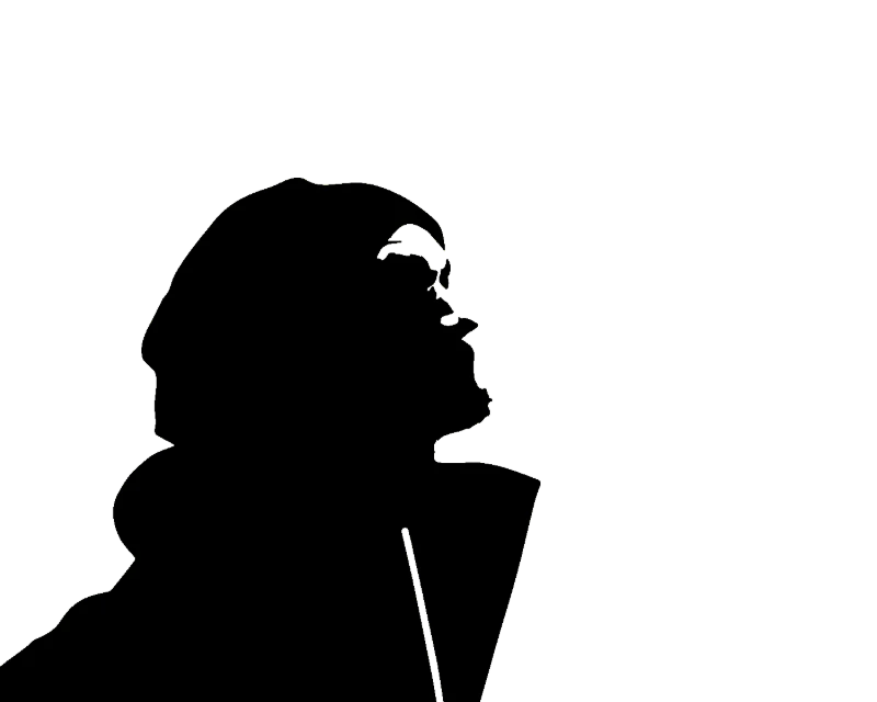 Silhouette of a Man - sanea-stencil-cricut stencil
